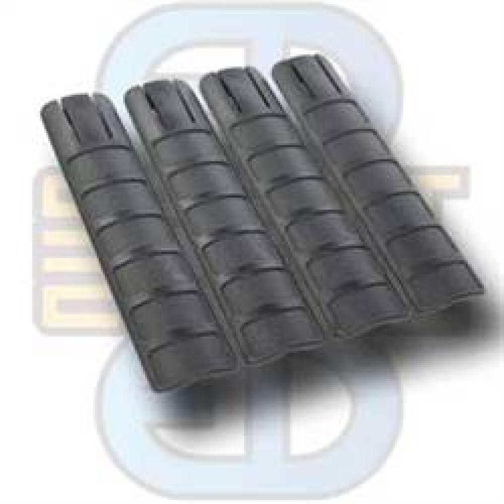 Ergonomic RIS Rail Cover (4x) (Black)