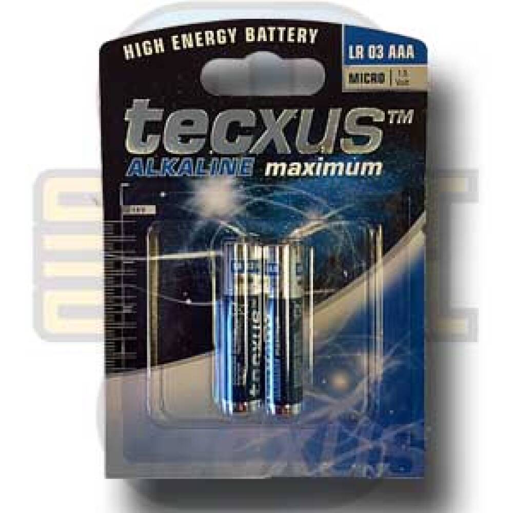 Tecxus, LR 03 AAA, batteri, 2-pakk