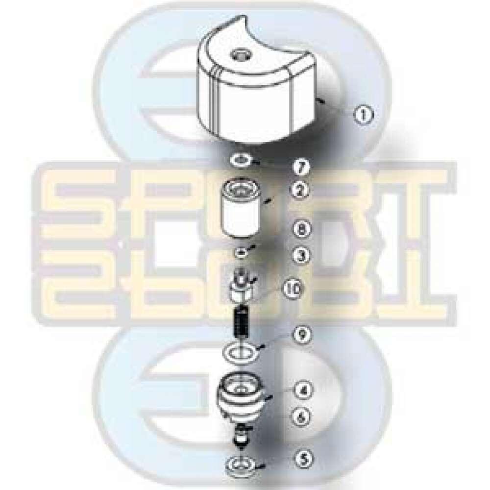 Tiberius, CO2 Valve Assy  (#45-3200) - bakside