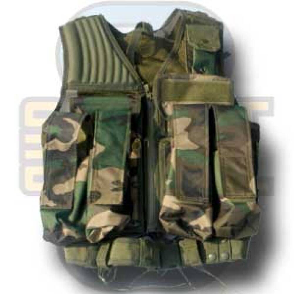 Paintballvest, Woodland Camo. Bullstrike