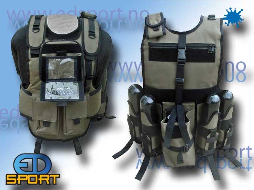 Flurry, Ultraback Emissary Paintball Vest - Hybrid - bakside