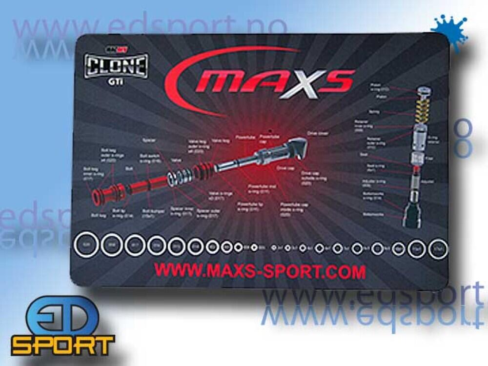 MacDev Clone GTi Tech Mat w/ exploded drawing